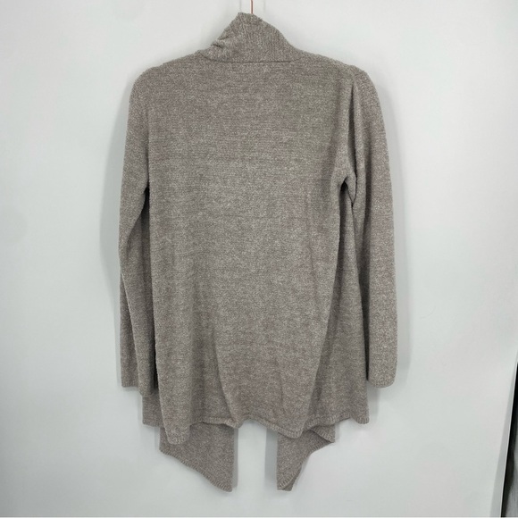 Barefoot Dreams Cozy Open Cardigan Sweater 436 beige Sz M - Picture 5 of 7